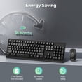 thumbnail image 5 of TECKNET BASICS Wireless Keyboard & Mouse Combo, Full-Size Ergonomic, Low-Noise Typing & Clicking, Long Battery Life, Spill-Resistant, 2.4G Lag-Free USB for PC/Laptop/Computer, 5 of 7