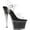 Clear/Black Glitter Inserts Synthetic, variant on Women's Pleaser Sky 308G-T Ankle Strap Sandal
