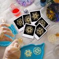 thumbnail image 3 of 1set 9pcs 1.6x1.6 inch Golden Metal Stickers Star of David Metal Stickers Self Adhesive Stickers Symbolic Theme Epoxy Stickers Star Pyramid Sticker for DIY Scrapbooks Epoxy Resin Decoration, 3 of 6