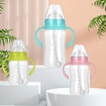 thumbnail image 2 of Kripyery 180/240/300ml Nipple Bottle Realistic Fall Resistant PP 360 Degree Rotating Handle Newborn Bottle for Daily, 2 of 9