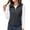 Dark Gray, variant on Fleece Jacket Women Nelozsy Women's Rocking Velvetsleeveless Full Zippered Velvet Top With Zipper Pocket Outdoor Warm Shoulder Light Blue M