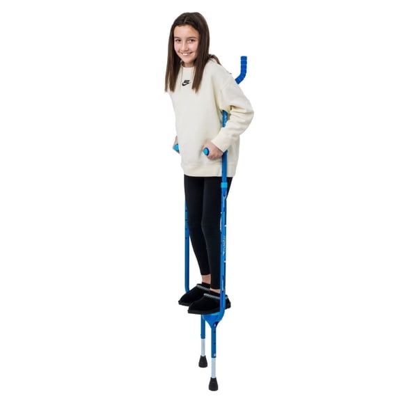 Flybar Master Walking Stilts For Kids Ages 9 & up, Adjustable, up to 200 lbs- Blue