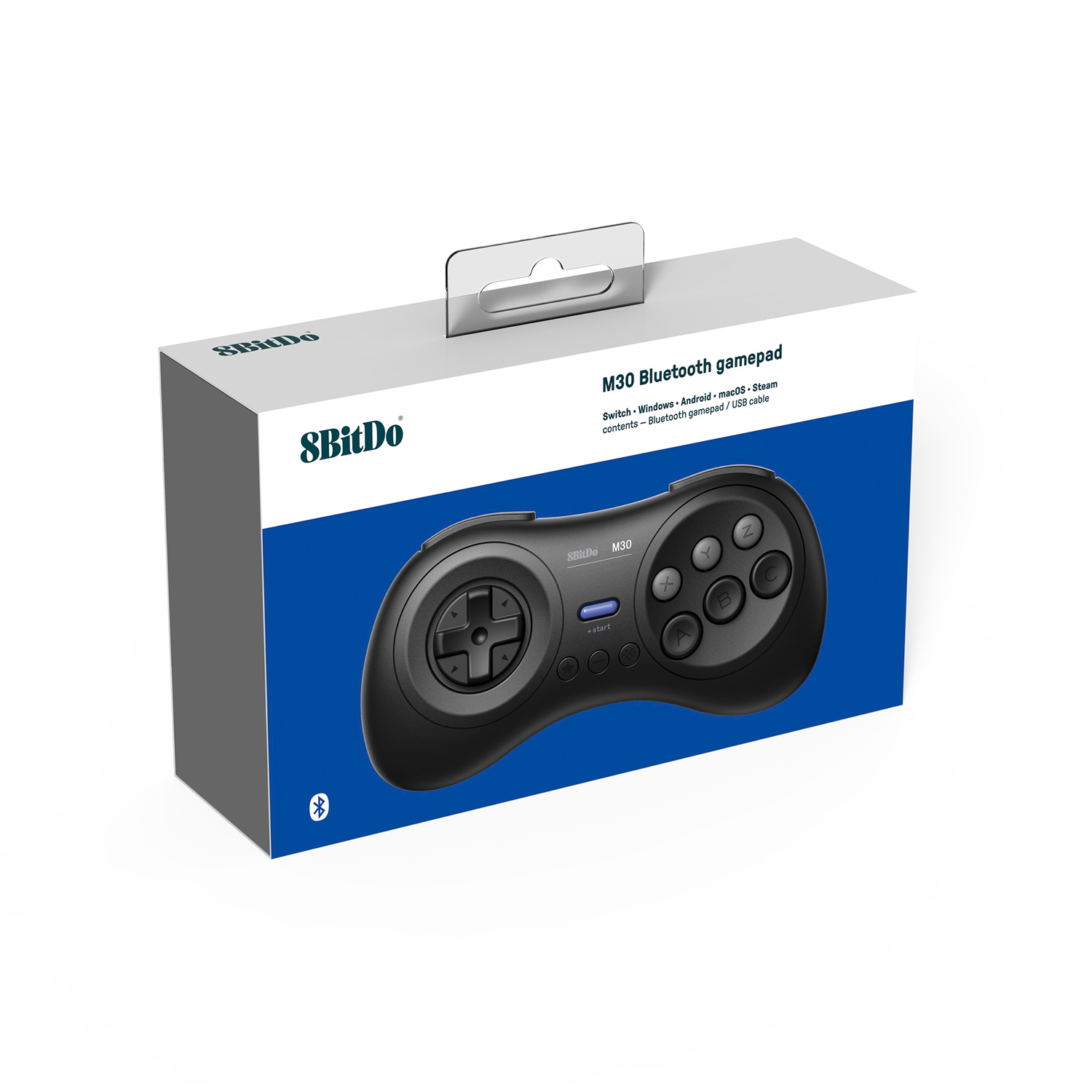 8BitDo, 8Bitdo M30 Bluetooth Gamepad, Universal, 0, 80HA - Walmart.com ...