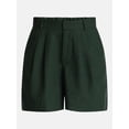 thumbnail image 6 of Time and Tru Women's Linen Blend Shorts, 5" Inseam, Sizes XS-XXXL, 6 of 6