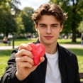 thumbnail image 4 of TOYOUME Heart-Shaped Squeeze Sensory Toys, Soft Slow Rising Glitter Squishy, Red, 4 of 8