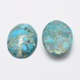 thumbnail image 2 of Kyanite/Cyanite/Disthene Cabochons with Gold Line Flat Oval 30x22x6mm, 2 of 2