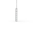 thumbnail image 3 of 7 Stone Lab Grown Diamond Journey Pendant With Prong Settings in 14K White Gold - 2 CTW, 3 of 5