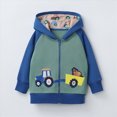 thumbnail image 3 of WXFAZCVU Kids Graphic Hoodie Boys Zip Up Jackets Versatile Fall Clothes School Daily Wear Size 7-8 Years, 3 of 3