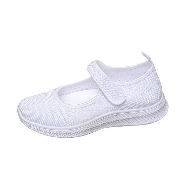 Zapatos de Caminata de Verano Mujeres Mujeres de Moda Casual Primavera Y Verano Malla Respirable Cuña Tacón Zapatos Gruesos con Correa Ajustable Mary