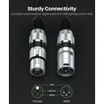 thumbnail image 5 of GearIT DMX to DMX Stage Lighting Cable (50 Feet, 2-Pack) DMX Male to Female (XLR Compatible) 3-Pin Balanced Shielded for DJ LED Moving Head Par Light, Mic Mixer, Recording Studio, Podcast - 50ft, 5 of 8