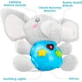 TOY Life Musical Elephant Toy, Light Up Plush for 012 Month Babies