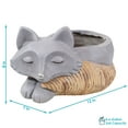 thumbnail image 5 of Sunnydaze Finley the Fox Indoor Planter Statue - 8", 5 of 13