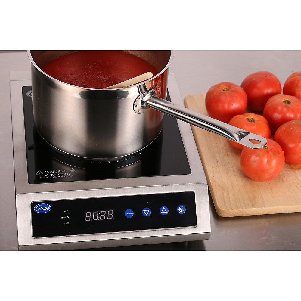 Globe Food GIR18 120v Countertop Induction Range with 7 Power Levels