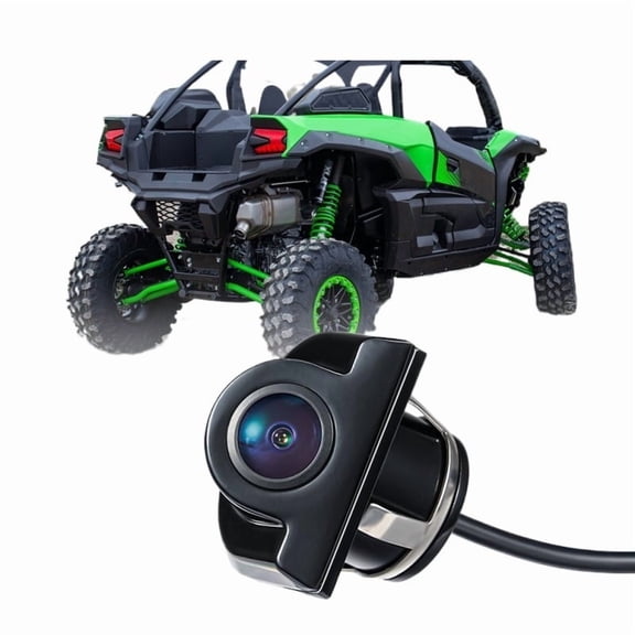UTV Wired Rear Camera Kit 170° Wide Angle 480P Night Vision Plug and Play IP69K For Kawasaki Teryx KRX 1000 2020-2024