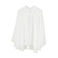 thumbnail image 1 of kusrkot Châle en Mousseline pour Femmes, Cape en Mousseline, Décontractée, Sans Manches, Écran Solaire, Été, Cyclisme, Blanc, 1 of 9