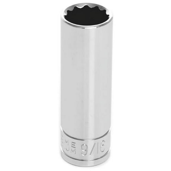 Performance Tool W38618 3/8" Dr 12Pt Deep Socket 9/16"