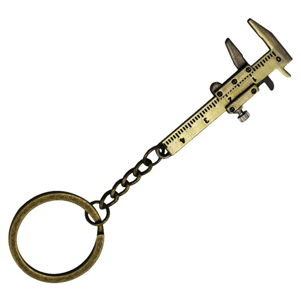 TAONMEISU Mini Vernier Caliper Keychain 4cm Miniature Pocket Vernier Pocket Vernier Caliper