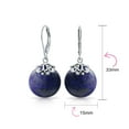 thumbnail image 4 of Bling Jewelry Womens Western Filigree Lever Back Gemstone Disc Dangle Earrings in Sterling Silver, 4 of 5