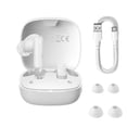 thumbnail image 6 of Baseus True Wireless Earbuds 33H Playtime Bluetooth Ear Buds IPX5 Waterproof In-Ear Earphones with Mic, E20 White, 6 of 10