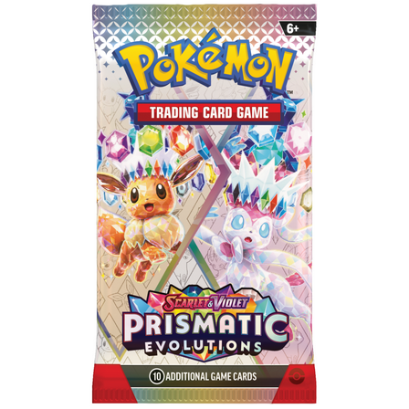 Pokemon SV8.5 Scarlet and Violet Prismatic Evolutions Booster Pack | Eevee and Sylveon
