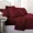 Burgundy, variant on Huba Homes Luxury Home Super-Soft 1600 Series Double-Brushed Bed Sheets Set - 6 Piece twin Gray