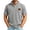 Gray-30316aa, variant on Trgacdwlo S-5XL Big and Tall Men's Corduroy Shirt 1/4 Zip Mock Neck Short Sleeve Pullover Summer Athletic Mens Jersey Shirts