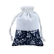 thumbnail image 1 of Bewildely Bolsa con cordón para regalo Chinoiserie, organizador de embalaje, anillo de lino con flores, collar de joyería, colgante, fiesta de moda Almacenamiento y organización del hogar flor cian Bewildely HA079345-01, 1 of 1
