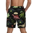 thumbnail image 2 of Rocae Cute Dinosaurs for Men's Swim Trunks Quick Dry With Two Side Pockets and One Lined Patch PocketLarge, 2 of 9