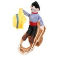 thumbnail image 1 of Pet Costume Dog Costume Pet Suit Cowboy Rider Style - Size S Random Color, 1 of 9