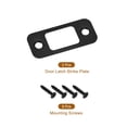 thumbnail image 3 of Uxcell 2Pack Door Strike Plate, 57mm x 25.5mm Stainless Steel Latch Deadbolt Replacement Lock Strike Plate, Black, 3 of 6