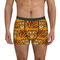 thumbnail image 1 of Balery Tiger Calzoncillos bóxer para hombre, ropa interior de algodón suave y transpirable con cinturilla de nailon-Small, 1 of 5