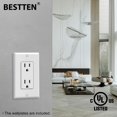 thumbnail image 4 of Tomacorriente decorativo BESTTEN de 15 A, 125 V, 1875 W, paquete de 100, 4 of 8