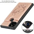 thumbnail image 6 of Pixel 5 Wallet Case with RFID Blocking Card Holder,Heart Floral Premium PU Leather Double Magnetic Buttons Stand Flip Wrist Strap Back Cover Case for Google Pixel 5 6.0 Inch,Heart Rosegold, 6 of 16