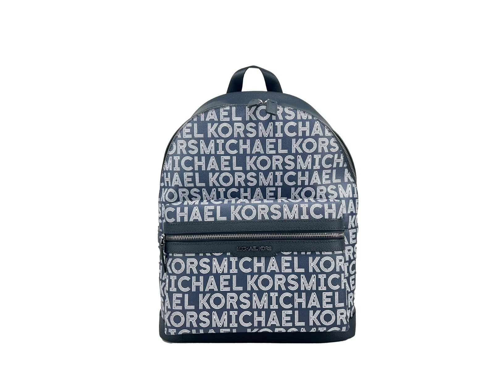MICHAEL KORS ロゴプリントリュック Michael Kors Outlet Cooper Signature Logo Backpack - Admiral Blue