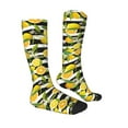thumbnail image 3 of Daiia Sports Socks Orange and Lemon Printed Novelty Crew Socks for Men Women Knee High Socks Cotton Socks Soft & Breathable Support Unisex Socks, 3 of 9