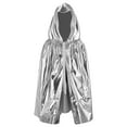 thumbnail image 2 of Hvyesh Mens Hooded Cape Halloween Cloak Cosplay Fancy Cape for Teenagers Men Women Tie Front Medieval Capes Halloween Cosplay Party, 2 of 6