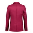 thumbnail image 4 of Xdegoge Men's Suit Jackets Trench Lapel Button Slim Fitting Blazers Suit Coat with Pockets Casual Business Fashion Stylish Clothing for Wedding Prom Party, 4 of 4