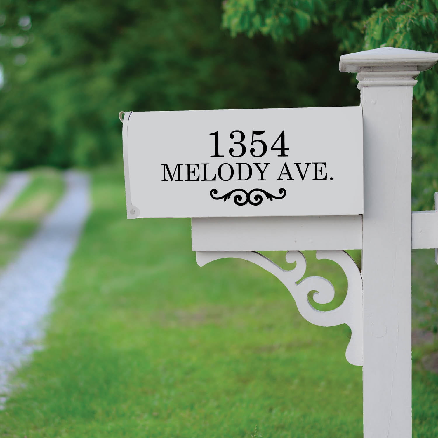 Home Address Mailbox Decal