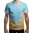 thumbnail image 2 of LUOGENLI T-shirts pour Homme pour Hommes T-shirts d'Été à Imprimé Numérique Personnalité Mode Ample Décontracté Col Rond T-Shirt à Manches Courtes Tee T-shirts Hommes Grande Taille et Tall Pâques Bleu Clair TTTG, 2 of 3