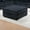 Black#01, variant on Lisonu Black Fur-Like Corduroy Ottoman, Oversized Square Footstool 37x37, Plush Modern Pouf for Living Room, Soft Jumbo Cord Texture, Comfortable Seating