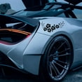thumbnail image 5 of NEGRO Decal Car Flower Sticker Impermeable ExtraíBle Deco VehíCulo Rayas Cubierta, 5 of 5