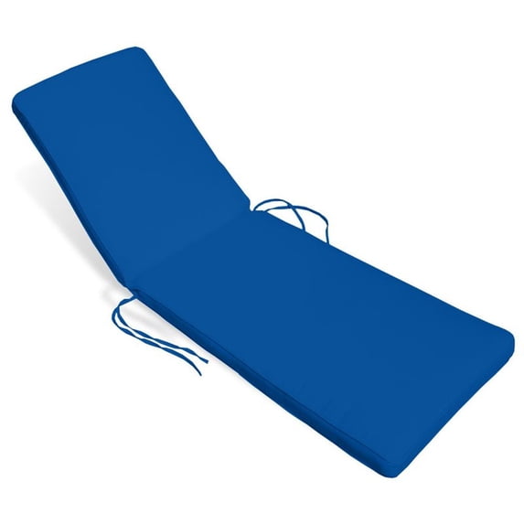 Compamia Aqua Chaise Lounge Cushion in Pacific Blue