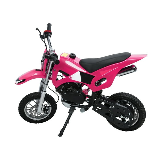 Fogcroll Kids Dirt Bike Gas Power Motocross,49cc 2-Stroke Beach off Road Mini Motorcycle,Children Pocket Motorbike with Disc Brakes (Red)