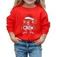 thumbnail image 1 of Grand Enfant Chandail à Capuchon Garçon Grand Chandail à Capuchon Enfants Chandail Confortable Femme Chat Cordon de Serrage Noël Enfants Manches Longues Col Rond Chandails en Molleton Imprimé Lettre Léger Chandails en Molleton Blouse Haut Rouge 8-9 Ans, 1 of 6