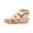 Cream (exotic Print) PU, variant on Womens Heidi Open Toe Casual Platform Sandals, Tan, Size 8.0