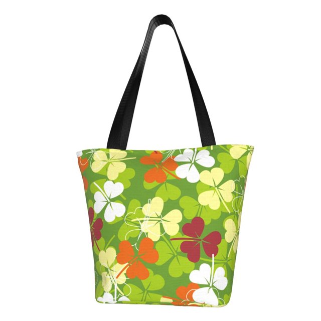 Fotbe St. Patrick's Day3 Bolsa de Playa con Estampado, Bolsa de Hombro, Bolsa de Mano Espaciosa, Bolsa de Viaje Ligera, Bolsa de Compras Versátil