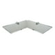 thumbnail image 3 of Estantes de pared de esquina, estantes flotantes de acrílico de seguridad para dormitorio, sala de , , cocina, 220mm - Claro yotijar estante de esquina baño, 3 of 6