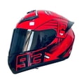 thumbnail image 2 of Casco integral para bicicleta, protector a prueba de golpes, ligero y cómodo para BMX. Rojo L, 2 of 9