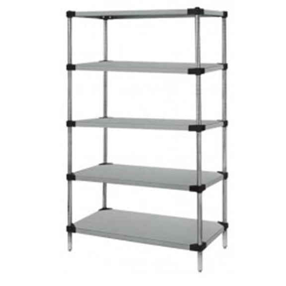 Quantum Storage WR86-2436SG-5 Galvanized Steel Solid 5 Shelf Unit - 24 x 36 x 86 in.