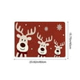 thumbnail image 3 of Boovnll Christmas Door Mat - 16x24" Non-Slip Catch Mud Printed Christmas Doormat Winter Holiday Decor for Indoor, Outdoor, Home, Entrance, Kitchen, Christmas Decorations, 3 of 6